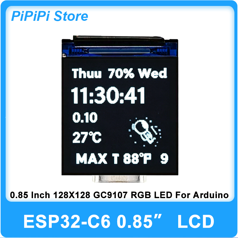 Esp32 C6 - ESP32 C6 0.85인치 128X128 IPS 스크린