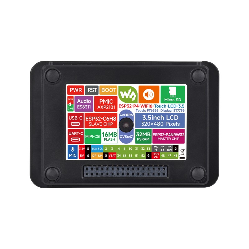 Esp32 P4 - Waveshare ESP32-P4 Wi-Fi 6 비전 보드: