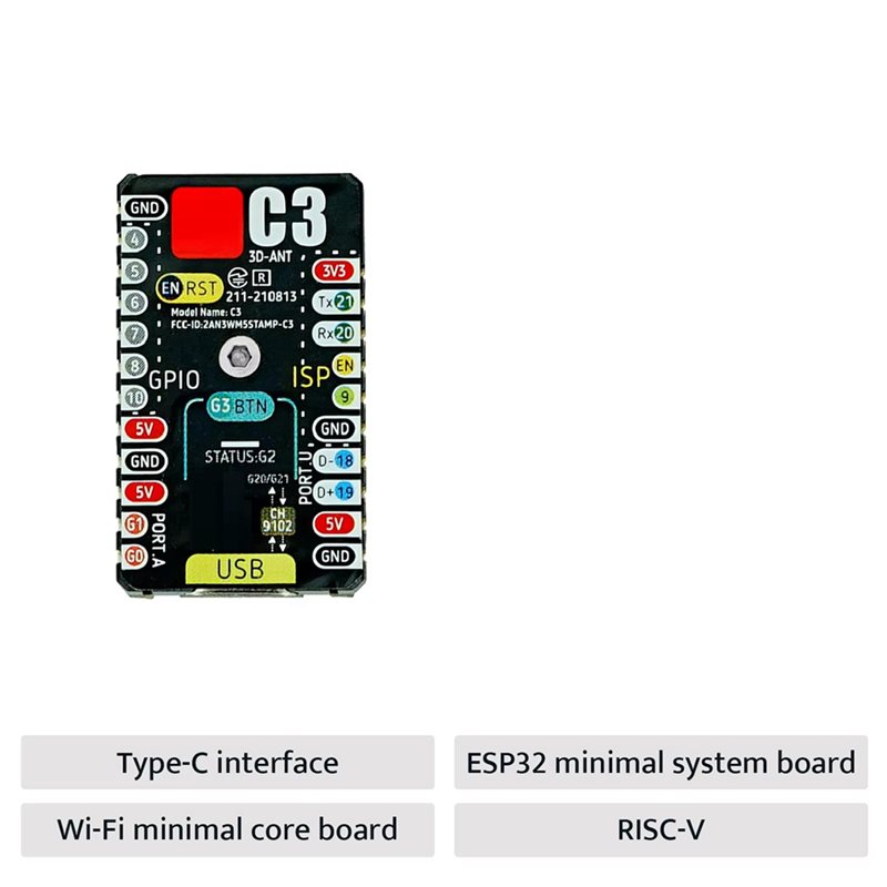 AS95-ESP32-C3 개발 보드 M5stamp C3 - Esp32 Wifi Bluetooth Module 리뷰 및 가격