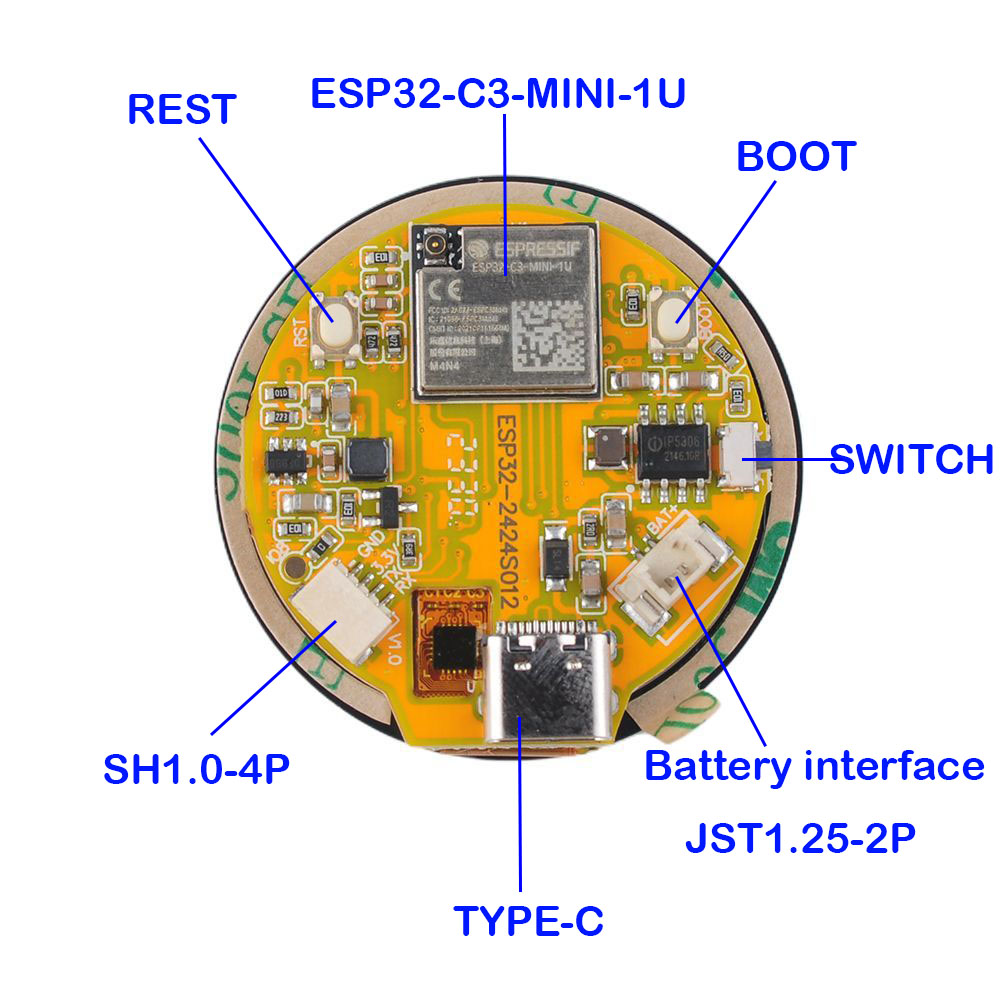 ESP32 디스플레이 1.28 인치 ESP32-C3 W - Esp32 Wifi Bluetooth Module 리뷰 및 가격