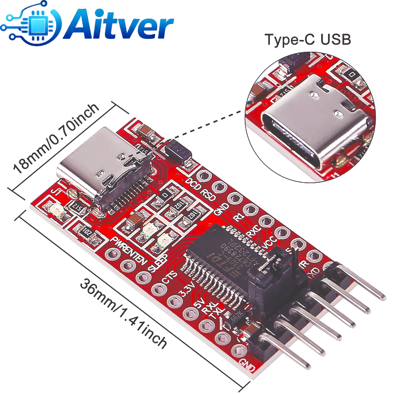 FT232RL CH340N 타입 C USB to TTL - Esp32 Uart Module 리뷰 및 가격