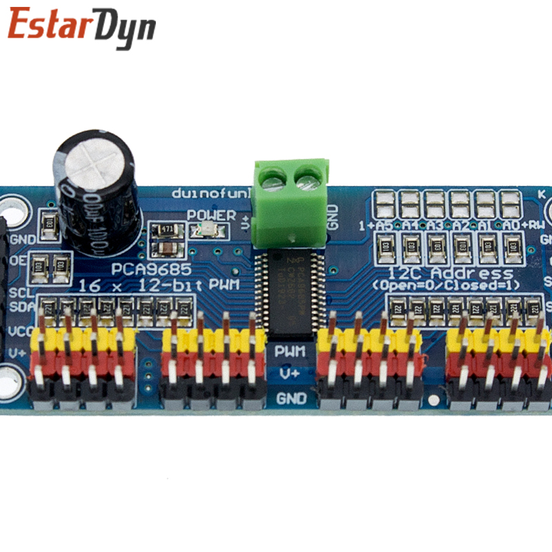 PCA9685PW 16 채널 12비트 PWM 서보 실드 - Esp32 Uart Module 리뷰 및 가격
