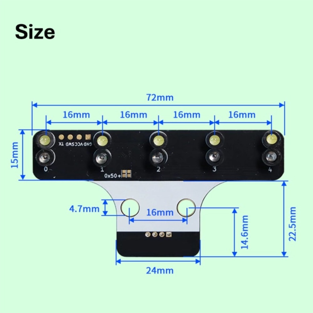 5채널 그레이스케일 라인 추적 센서 I2C 통신 내장형 - Esp32 Uart Module 리뷰 및 가격