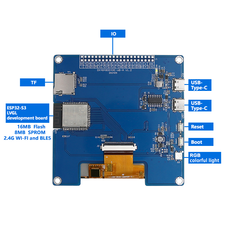 4인치 480×480 IPS TFT 정사각형 디스플레이 - Esp32 Uart Module 리뷰 및 가격